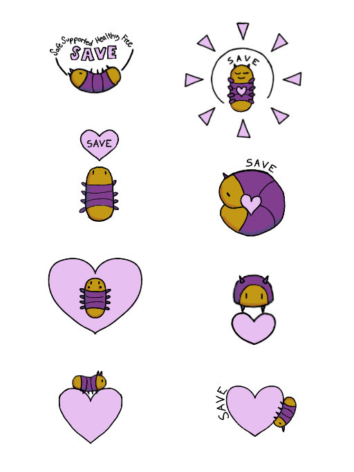 maya-SAVE Sticker Designs to Spread Awareness by Maya